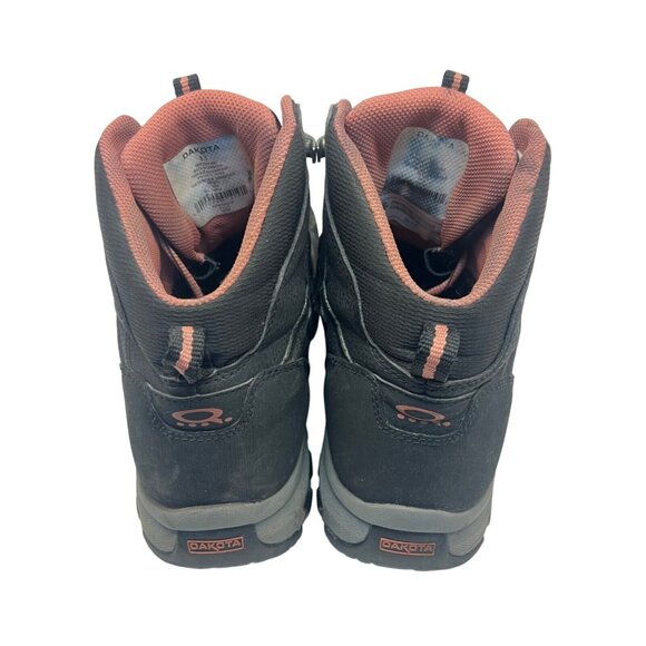 Dakota Women’s Mid-Cut Alum Toe Comp Plate 2007 Hiker Boots Black/Pink Size 8.5M - Picture 3 of 8